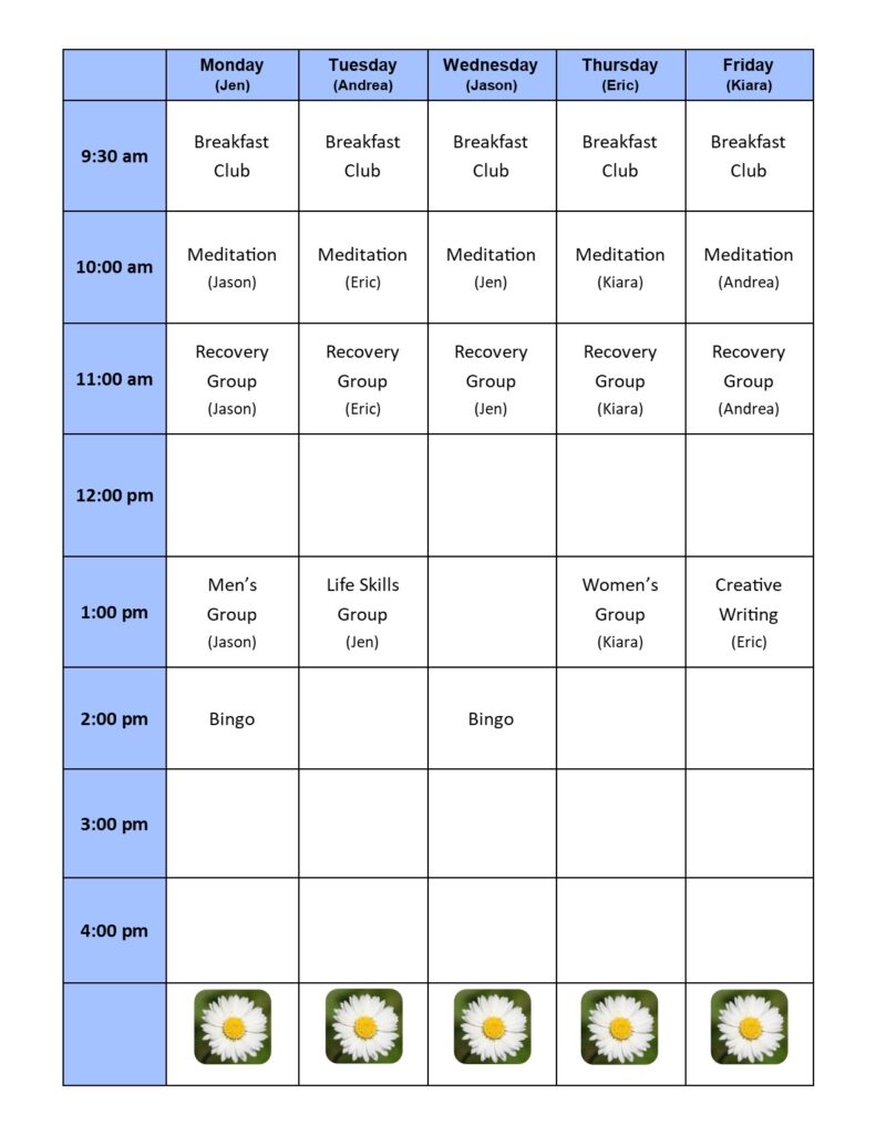 April 2022 Weekly Calendar